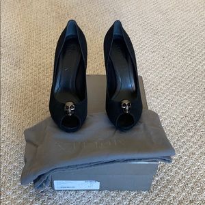 Alexander McQueen Peep Toe Pumps